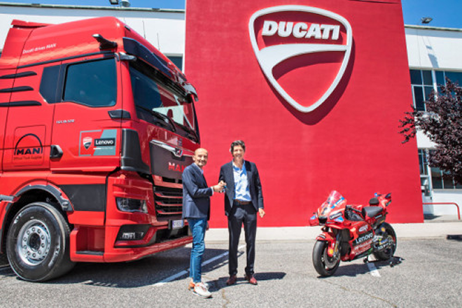 MAN ist offizieller Ausrüster des Ducati Lenovo Teams